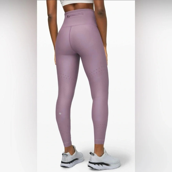 Lululemon zone in crop leggings frosted mulberry - Picture 3 of 8